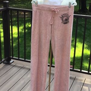 Y2K JUICY COUTURE PINK.VELOUR TRACK PANTS